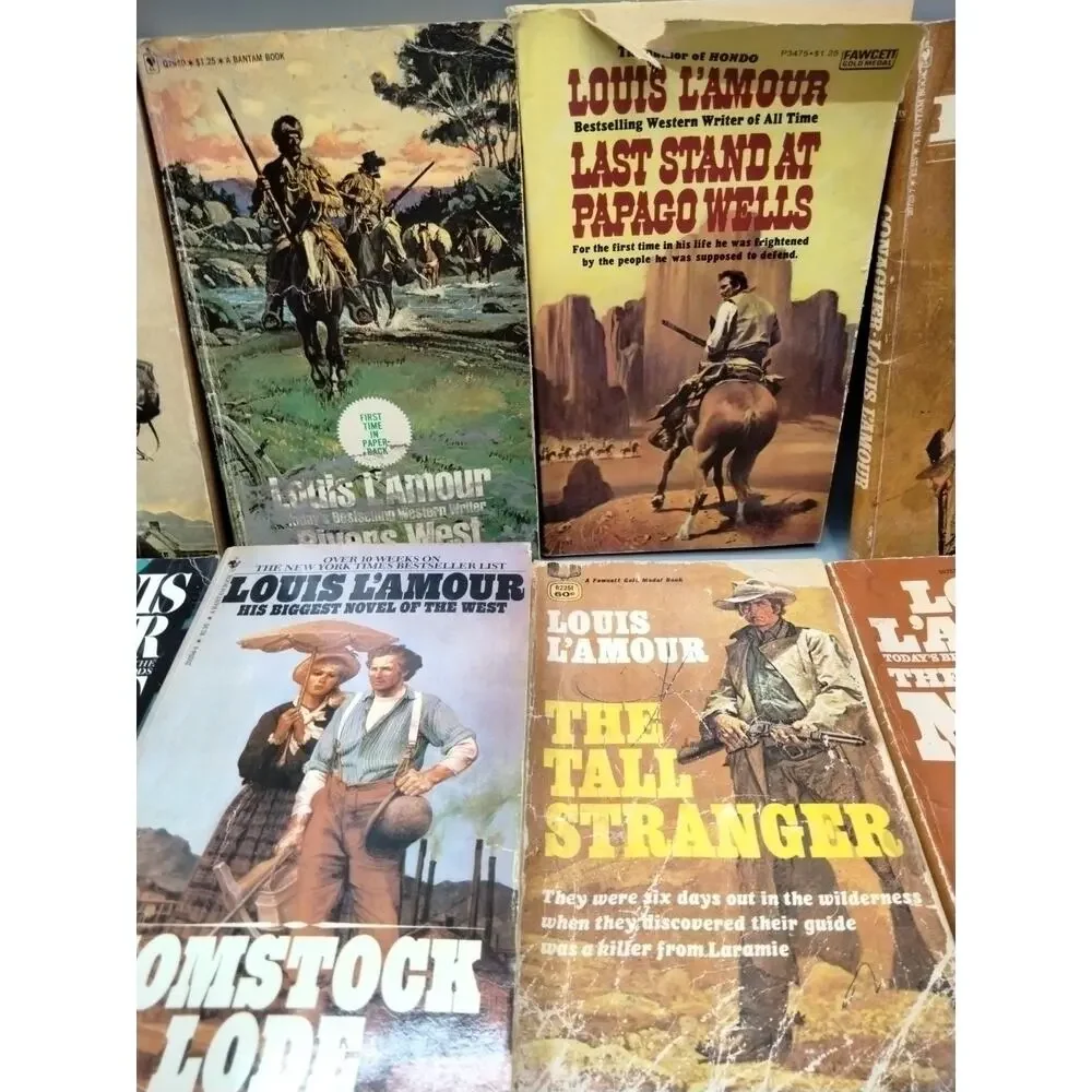 Lot of 23 Louis L'Amour Vintage Western Paperback Books No Duplicates Lot (1)